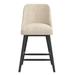 AllModern Gallie Bar & Counter Stool Wood/Upholstered in Black/Brown | 38 H x 21 W x 22 D in | Wayfair 6CF9E3BC2588426F96F92488A34A47FA