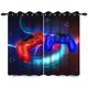 YONGFOTO 117x183cm Video Game Curtains for Gaming Room Red and Blue Gamepad Abstract Symbol Fantasy World Window Drapes for Kids’ Room 2 Panels Home Set 117cm Width By 183cm Drop