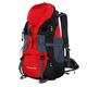 Trekking Bag, 50L Waterproof Sports Backpack Hiking Mountaintop Motorcycle MTB Ski Unisex Backpack (Red)