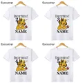 T-shirt dérivde la Journée pour Enfant Garçon et Fille Vêtement Thème Simba Thème Dessin Animé