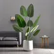 Grandes Plantes Artificielles Gels Feuilles Tropicales Palmier Branche Faux Monstera InjFoliage