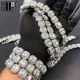 Collier Hip Hop Micro Pave Cubic pour hommes et femmes bijoux Bling bracelet de tennis en alliage