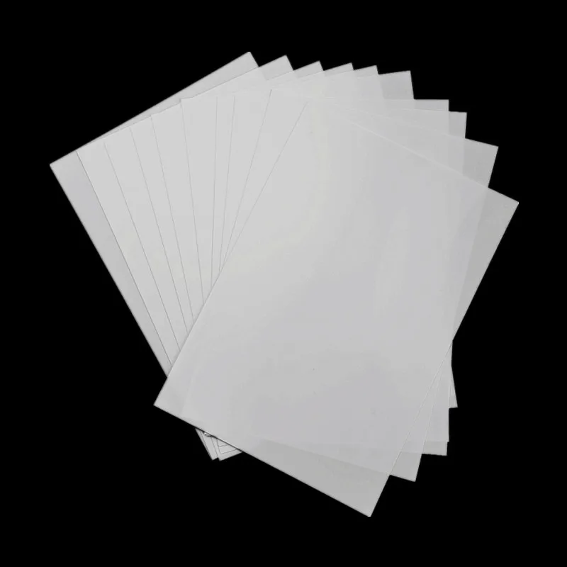 Feuille de plastique thermorétractable imprimable unique, 10 pièces, Film vierge rétractable imprimé à jet d'encre, papier A4, Kit d'impression, bricolage, accessoires amusants