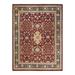Overton Hand Knotted Wool Vintage Inspired Traditional Mogul Red Area Rug - 8' 3" x 10' 10"