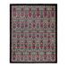 Overton Hand Knotted Wool Vintage Inspired Modern Contemporary Suzani Black Area Rug - 8' 0" x 10' 0"