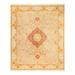 Overton Hand Knotted Wool Vintage Inspired Traditional Mogul Ivory Area Rug - 8' 3" x 9' 10"