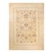 Overton Hand Knotted Wool Vintage Inspired Modern Contemporary Eclectic Ivory Area Rug - 9' 1" x 12' 1"