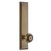 Grandeur Fifth Avenue Solid Brass Tall Plate Passage Door Knob Set