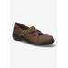 Extra Wide Width Women's Wise Flats by Easy Street in Tan (Size 7 1/2 WW)