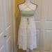 Free People Dresses | Free People White/Green Sundress, Size 1 | Color: Green/White | Size: 1j