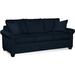 Braxton Culler Park Lane 81" Rolled Arm Sofa w/ Reversible Cushions in Blue/Black | 36 H x 81 W x 37 D in | Wayfair 759-011/0120-61/JAVA