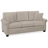 Braxton Culler Park Lane 55" Rolled Arm Sofa Bed w/ Reversible Cushions in Gray/White/Black | 36 H x 81 W x 37 D in | Wayfair