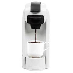 KANGJU Single Serve Coffee Maker, Coffee Machine For Most Single K-Cup Pods & Ground Coffee, Included Reusable Coffee Filter. Removable Water Tank