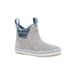 Xtratuf Leather 6 in Ankle Deck Boot - Women's Gray/ISA Dolphin/Blue Mirage/WavePrint 6.5 XWAL-1BG-GRY-065