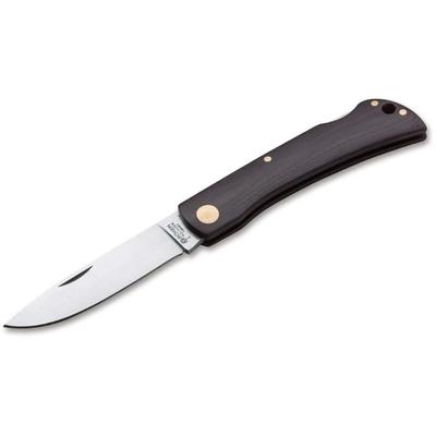 Boker Solingen Rangebuster Maroon Folding Knife 3.03in N690 Micarta Brown Handle 110914