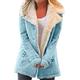 Hooded Jacket Women Winter Women Long Coat Hooded Women Solid Color Coat Plush Coat Women Winter Jacket Women Padded Jacket Warm Coat Women Autumn Winter Coat Women (Color : Blue, Size : M)