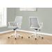 Office Chair / Adjustable Height / Swivel / Ergonomic / Armrests / Computer Desk / Work / Metal / Mesh / White / Grey / Contemporary / Modern - Monarch Specialties I 7294