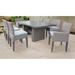 Monterey Rectangular Outdoor Patio Dining Table With 6 Armless Chairs And 2 Chairs W/ Arms