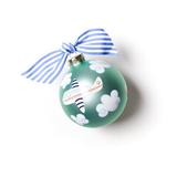 Coton Colors Around The World Plane Ball Ornament Glass in Blue/Green | 6 H x 6 W x 6 D in | Wayfair CHILD-PLANE