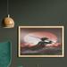 East Urban Home Ambesonne Japanese Wall Art w/ Frame, Reflection Of Samurai Practicing Sunset Background Free From Death Concept | Wayfair