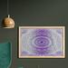 East Urban Home Ambesonne Grey & Purple Wall Art w/ Frame, Ombre Mandala Abstract Art Cosmos Theme Sign Design Print | Wayfair