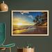 East Urban Home Ambesonne Ocean Wall Art w/ Frame, Image Of Palm Trees On Exotic Beach At Sunset Waves In The Ocean Dominican Paradise | Wayfair