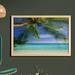 East Urban Home Ambesonne Ocean Wall Art w/ Frame, Tropical Paradise View At Maldives Palms Clear Sky Seashore Picture Print | Wayfair