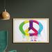 East Urban Home Ambesonne Groovy Wall Art w/ Frame, Digital Peace Dripping Paint Liquid Colors Pacifism Themed Old Movements | Wayfair