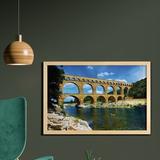 East Urban Home Ambesonne Landscape Wall Art w/ Frame, Roman Heritage Wall Southern France Architectural Historical Landmark | Wayfair