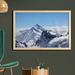 East Urban Home Ambesonne Winter Wall Art w/ Frame, Snowy Rocky Mountain Peaks Tops Scene High Lands Icy Frozen Swiss Outdoor Art | Wayfair