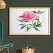 East Urban Home Ambesonne Watercolor Flower Wall Art w/ Frame, Vintage Peony Painting Botanical Spring Garden Flower Nature Theme | Wayfair