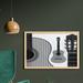 East Urban Home Ambesonne Guitar Wall Art w/ Frame, Monochrome Design Striped Acoustic Classical Instruments Folk Country Music Concert | Wayfair