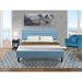 Winston Porter Upholstered Platform 2-Piece Bedroom Set Upholstered in White/Brown, Size King | Wayfair FA540A8F7B9145638594484B3B585069