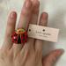 Kate Spade Jewelry | Kate Spade Little Ladybug Ring Size 7 | Color: Black/Red | Size: Ring Size 7