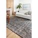 Orange 18 x 18 x 0.25 in Area Rug - Langley Street® Fiorillo Floral Navy/Area Rugs | 18 H x 18 W x 0.25 D in | Wayfair