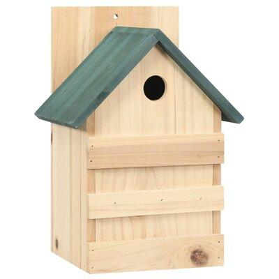 Arlmont & Co. Bird Houses 9.1"x7.5"x13" Firwood Wood in Brown | 13 H x 9.1 W x 7.5 D in | Wayfair 541EA9D461F549E7A770AACF0AFFF57B