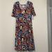 Lularoe Dresses | Lularoe Nicole Paisley Print Dress | Color: Blue/Orange | Size: Xl