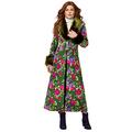 Joe Browns Womens Glamourous Floral Couture Coat Green 14