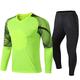 LDLXDR Men's Football Goalkeeper Shirts-Football goalkeeper uniform, thickened adult and children football shirts and pants,green,4XL