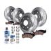 2007-2013 Chevrolet Avalanche Front and Rear Brake Pad and Rotor Kit - Detroit Axle