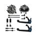2002-2005 Dodge Ram 1500 Front Control Arm Ball Joint Tie Rod and Sway Bar Link Kit - Detroit Axle