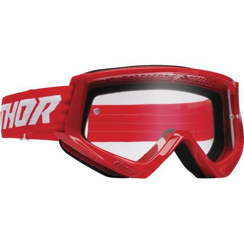 Thor Combat Racer Jugend Motocross Brille, weiss-rot