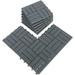 MCombo Interlocking Deck Tiles 12" x 12" 10Pcs, Acacia Wood IN01/02/03 - N/A