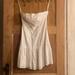 American Eagle Outfitters Dresses | Ae White Textured Cotton Strapless Flare Dress | Color: White | Size: 6