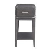 Leick Home 24005 Beckett Rustic Side Table with Drawer and Lower Shelf for Living Room - Leick Furniture 24005