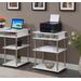 Designs2Go No Tools Printer Stand with Shelves - Convenience Concepts 131344W