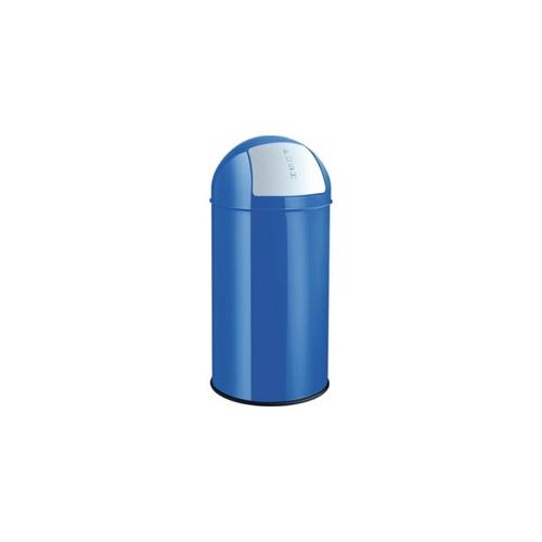 Push-Abfallbehälter | 30 l | Blau Helit Abfallbehälter für Büro Abfallbehälter - Farbe