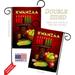 Angeleno Heritage Greeting Kwanzaa 2-Sided Polyester Blend 18.5 x 13 in. Flag Set in Green/Red/Yellow | 18.5 H x 13 W in | Wayfair