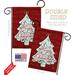 Angeleno Heritage Christmas Tree 2-Sided Polyester Blend 18.5 x 13 in. Flag Set in Red/White | 18.5 H x 13 W in | Wayfair