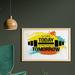 East Urban Home Ambesonne Fitness Wall Art w/ Frame, Sore Today Strong Tomorrow Gym Words Typography Colorful Energetic Brushstrokes | Wayfair